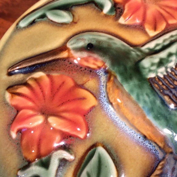 Vtg. Hummingbird Coynes & Co.Ceramic Trinket Box - Picture 5 of 14